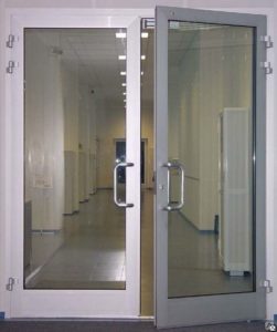 Двухстворчатая алюминиевая дверь GFTD601
